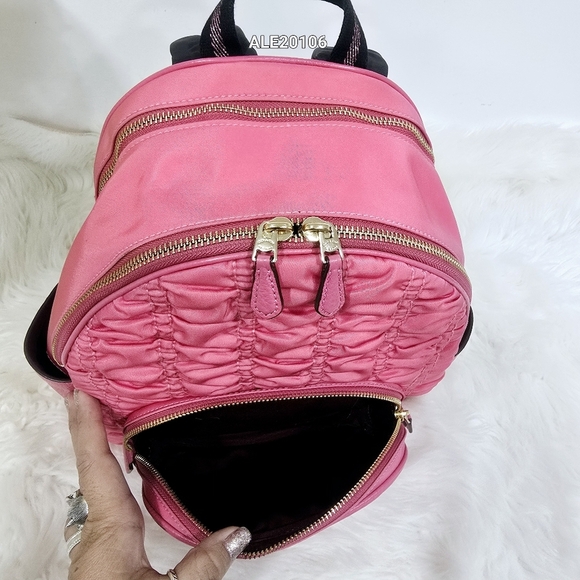 Coach Pink Women's Court Backpack With Ruching C4094 - Picture 12 of 17
